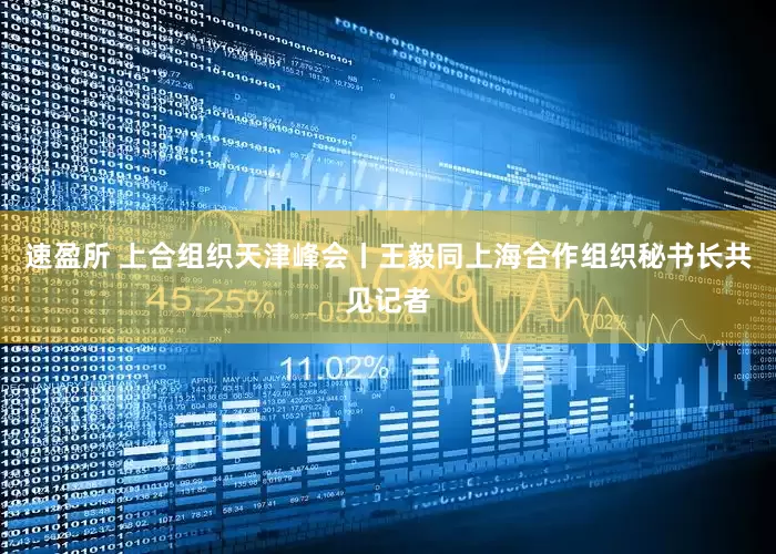 速盈所 上合组织天津峰会丨王毅同上海合作组织秘书长共见记者
